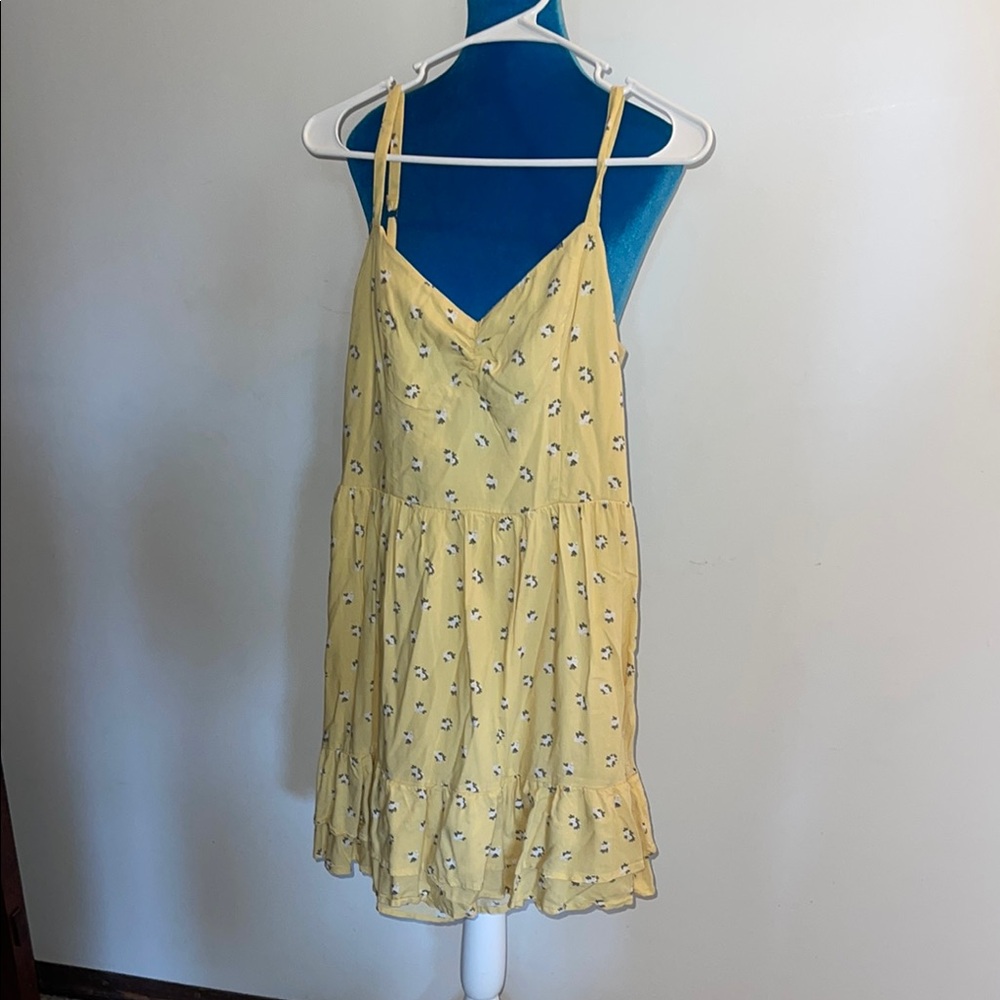 Hollister Yellow Floral Dress